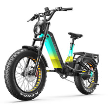 Laden Sie das Bild in den Galerie-Viewer, Lankeleisi RX800 Plus 20" Fatbike 960Wh vollgefedertes SUV-E-Bike